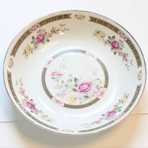 Vintage Royal Gallary Fine China Bowl Spring Garden Floral & Bird Pattern